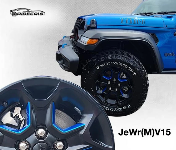 2020-22 JEEP Wrangler 17" rim decals JeWrV15
