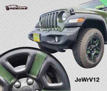 Jeep Wrangler 17" rim decals JeWrV12