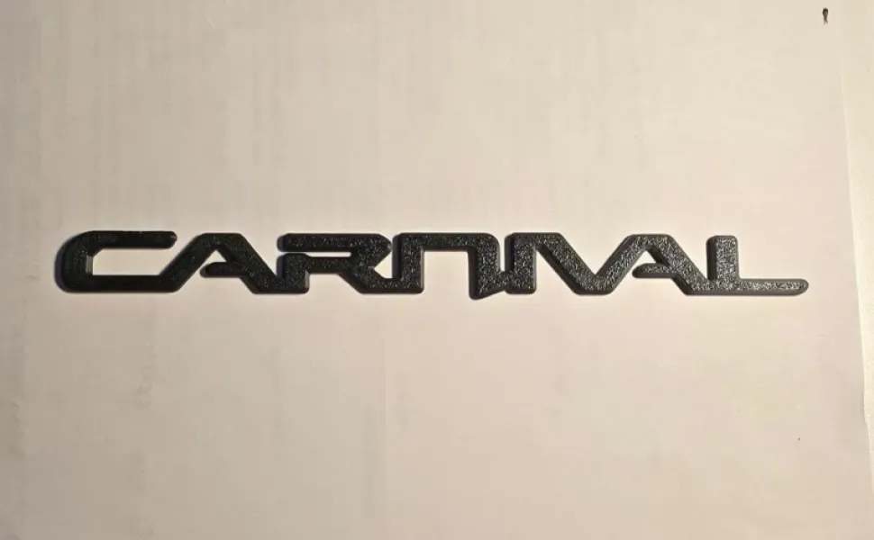 2023, 24, 25, 26, KIA Carnival blackout overlay carnival lettering only