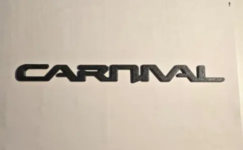 2023, 24, 25, 26, KIA Carnival blackout overlay carnival lettering only