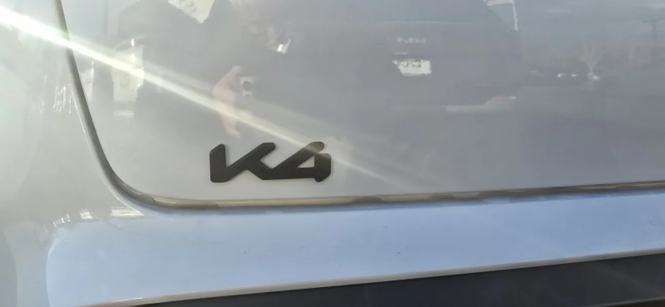 2023-2026 KIA K4 Front & Rear KIA Logos, K4 Letters
