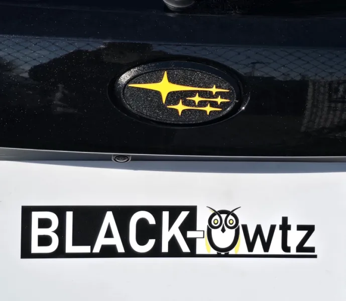 2021-26 SUBARU CROSSTREK Front & Rear Subaru Black Overlays Yellow