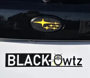 2021-26 SUBARU CROSSTREK Front & Rear Subaru Black Overlays Yellow