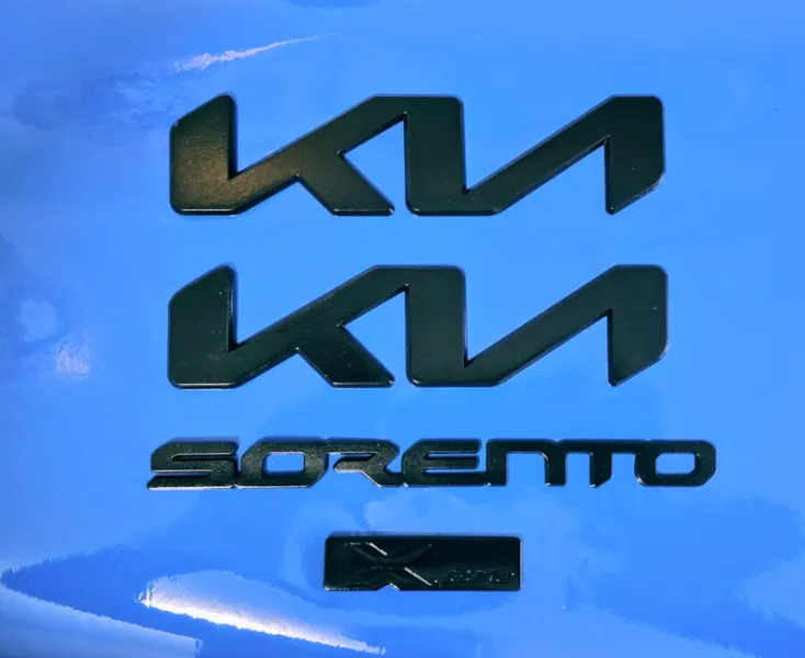 2023 KIA SORENTO Front & Rear Kia Logos, Sorento Letters & Xpro Badge