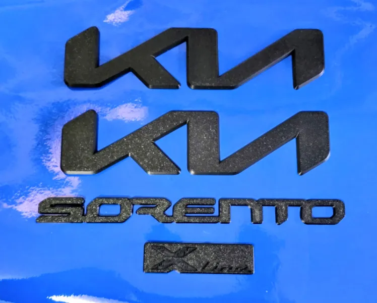 2024-2026 KIA SORENTO Front & Rear Kia Logos, Sorento Letters & Xline Badge