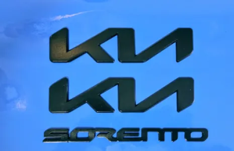 2023-26 KIA SORENTO Front & Rear Kia Logos, Sorento Letters & Xline Badge.