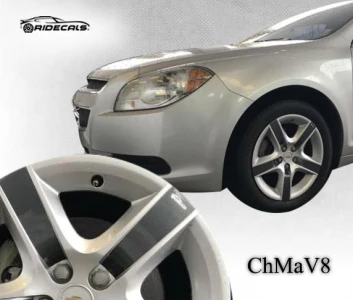 Chevrolet Malibu 17" rim decals ChMaV8