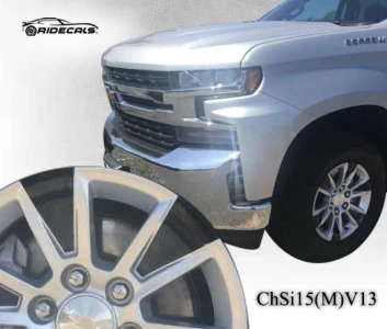 Chevrolet Silverado 17" rim decals ChSi15(M)V13