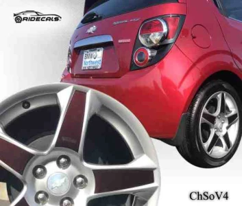 Chevrolet Sonic 17" rim decals ChSoV4