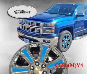 Chevrolet Suburban 22" rim decals ChSu15(M)V4