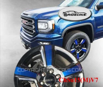 Chevrolet Suburban 20" rim decals ChSu15(M)V7