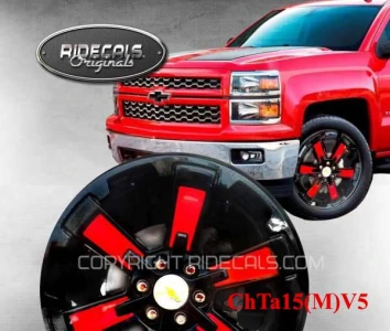 Chevrolet Tahoe 22" rim decals ChTa15(M)V5