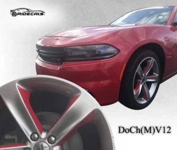 Dodge Charger 20" rim decals DoCh(M)V12