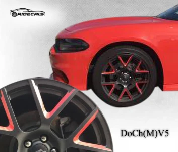 Dodge Charger 20" rim decals DoCh(M)V5