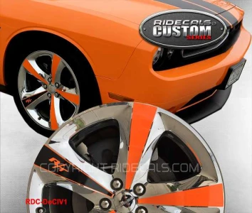 Dodge Challenger 20" rim decals DoCl(M)V1A