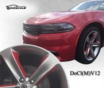 Dodge Challenger 20" rim decals DoCl(M)V12