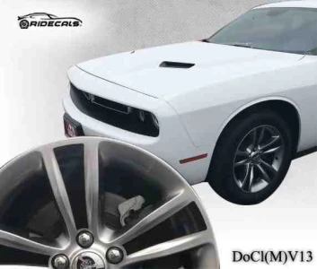 Dodge Challenger 18" rim decals DoCl(M)V13