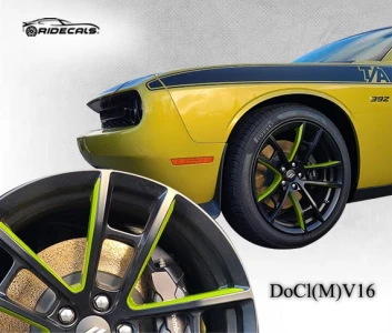 Dodge Challenger 20" rim decals DoCl(M)V16