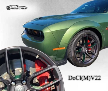 Dodge Challenger 20" rim decals DoCl(M)V22