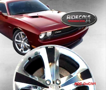 Dodge Challenger 20" rim decals DoClV14