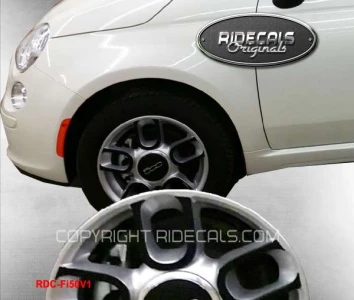 FIAT 500 15" rim decals Fi50V1