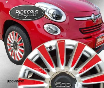 FIAT 500 16" rim decals Fi50V2