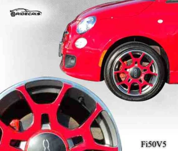 FIAT 500 16" rim decals Fi50V5