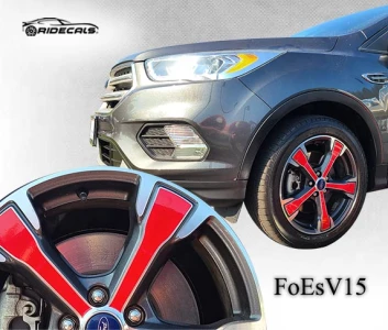 Ford Escape 18" rim decals FoEsV15