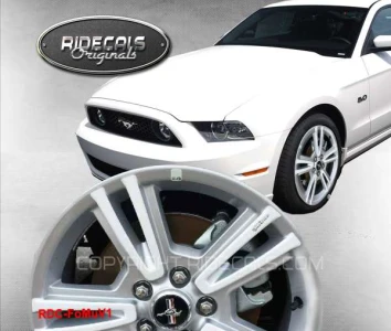 Ford Mustang 17" rim decals FoMuV1