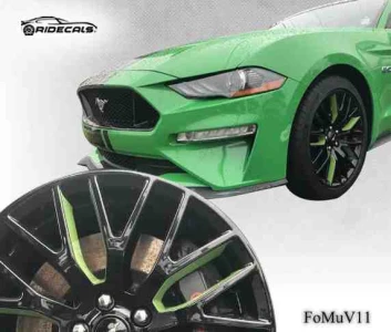 Ford Mustang 19" rim decals FoMuV11