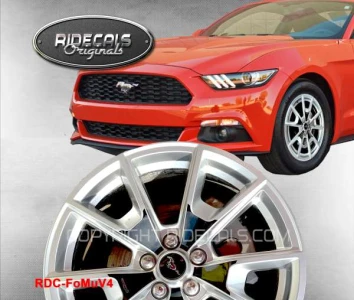 Ford Mustang 19" rim decals FoMuV4