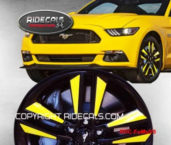 Ford Mustang 19" rim decals FoMuV5
