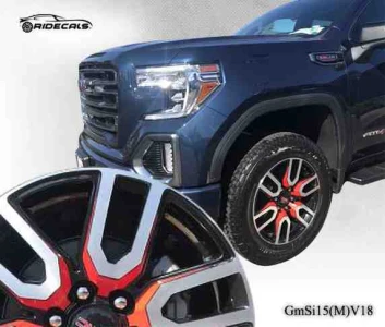 GMC Sierra 20" rim decals GmSi15(M)V18