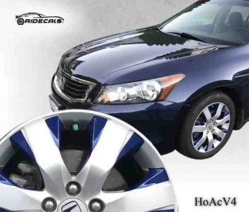 Honda Accord 17" rim decals HoAcV4