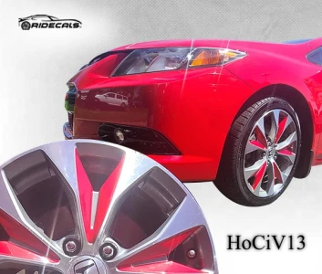 Honda Civic 17" rim decals HoCiV13
