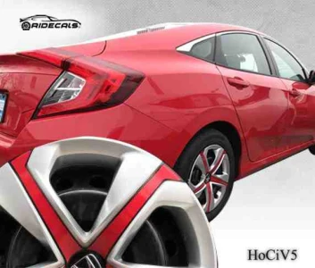 Honda Civic 16" rim decals HoCiV5