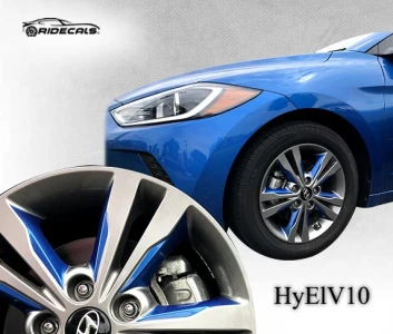 Hyundai Elantra 16" rim decals HyEl10