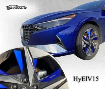 Hyundai Elantra 17" rim decals HyElV15