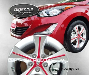 Hyundai Elantra 16" rim decals HyElV6