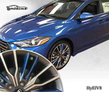 Hyundai Elantra 18" rim decals HyElV8