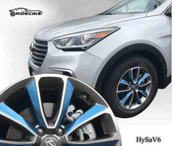 Hyundai Santa Fe 19" rim decals HySaV6