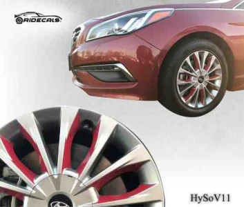 Hyundai Sonata 17" rim decals HySoV11