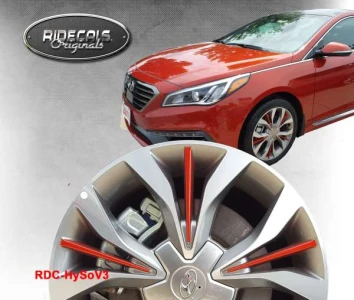 Hyundai Sonata 17" rim decals HySoV3