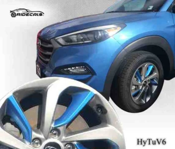 Hyundai Tucson 17" rim decals HyTuV6