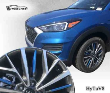 Hyundai Tucson 18" rim decals HyTuV8