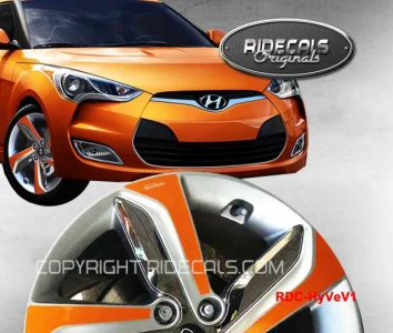 Hyundai Veloster 18" rim decals HyVeV1