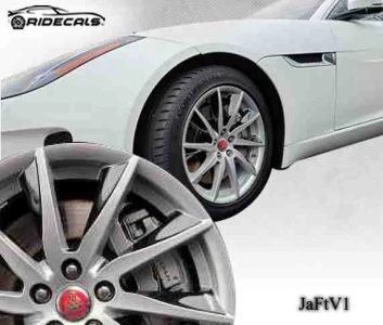 Jaguar F-TYPE 18" rim decals JaFtV1