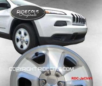 Jeep Cherokee 17" rim decals JeChV1