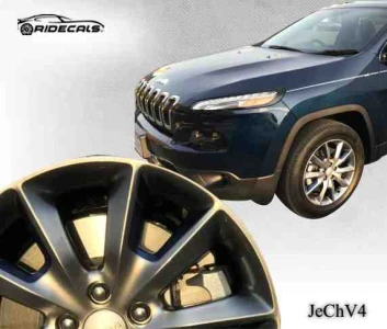 Jeep Cherokee 18" rim decals JeChV4