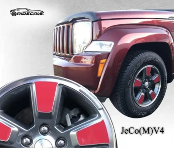 Jeep Compass 16" rim decals JeCo(M)V4